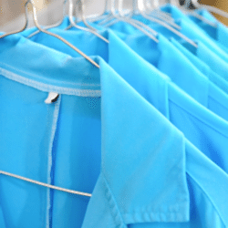 Blue Uniforms On Hangers 300X300