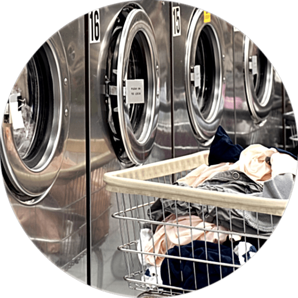 Row Of Washers With Cart Of Clothes 600X600 Modified