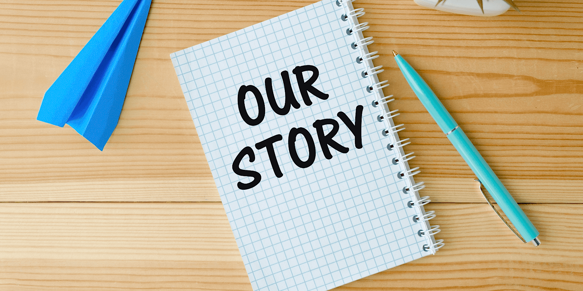 Our Story On Quad Grid Page In Notebook